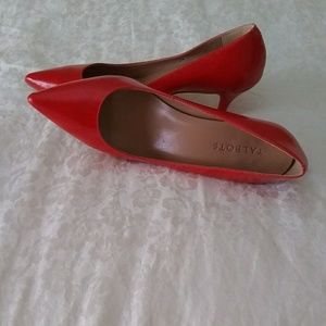 Talbots Red Patent Leather Pointed Heels Size 8B